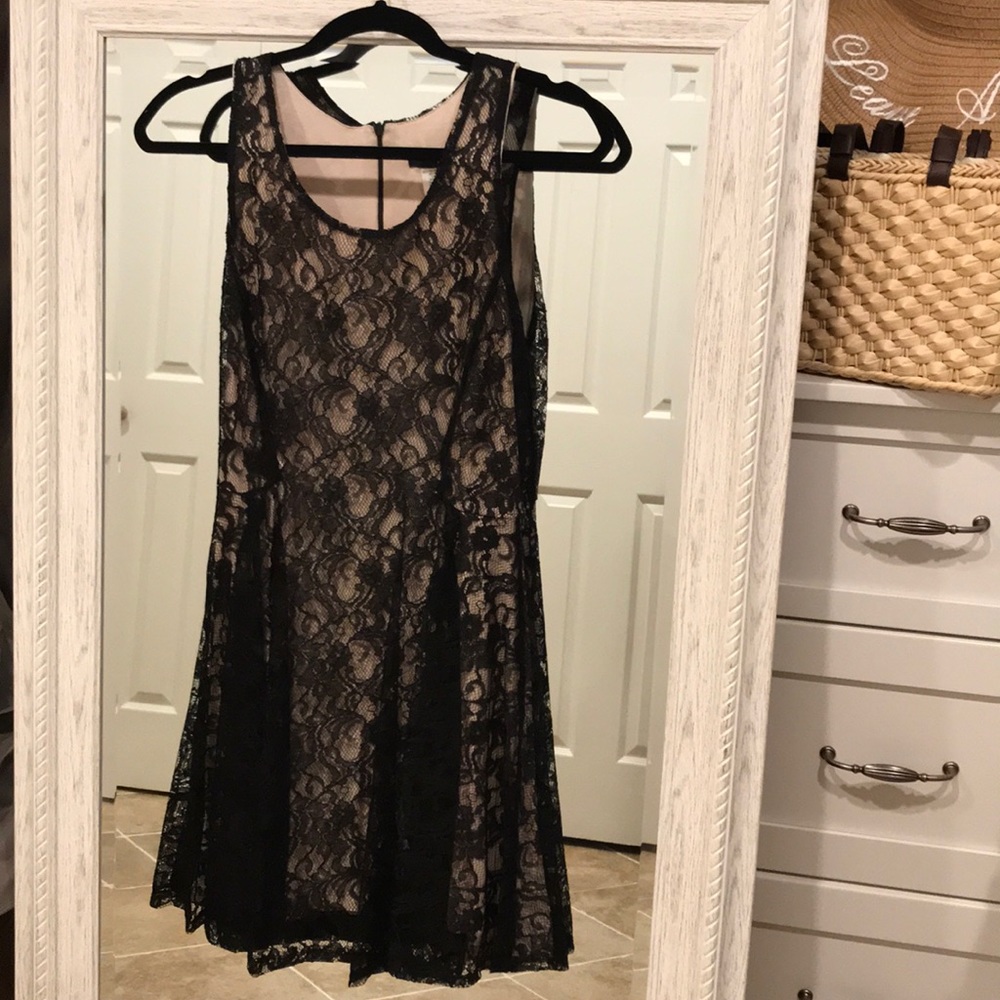 Aqua lace dress